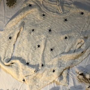 Sweater with navy stars